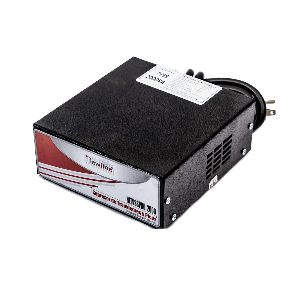 Supresor de picos TVSS 2kVA Netion de 2 kW, vista posterior