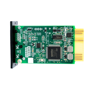 Tarjeta SNMP / tarjeta cargadora para UPS Netion, vista frontal