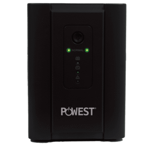 UPS interactiva 1000VA / 600W Powest de 600 W, vista frontal