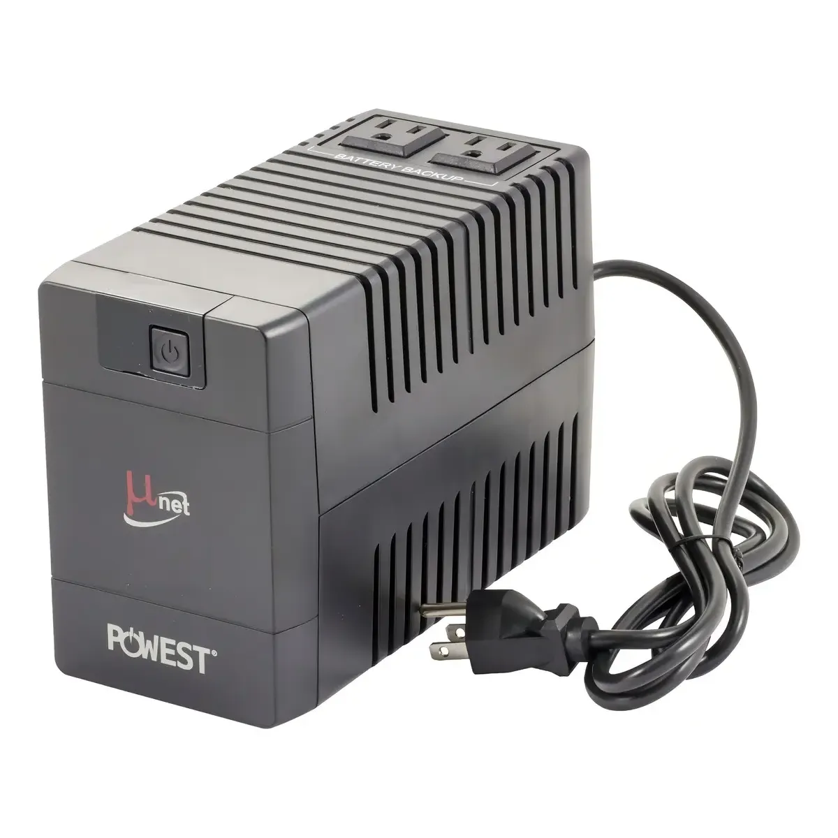 UPS interactiva 500VA / 300W Powest de 300 W, vista lateral