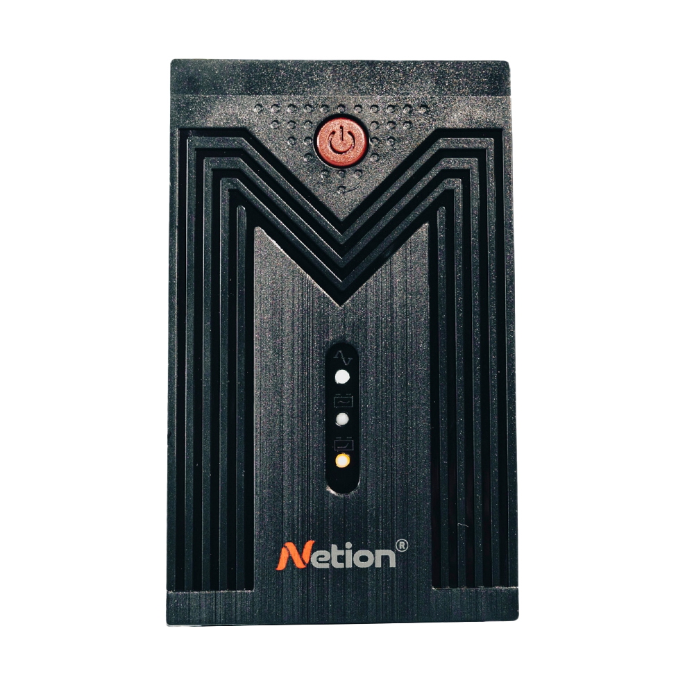 UPS interactiva monofásica 1200VA · Serie TF Netion de 1,2 kW, vista frontal