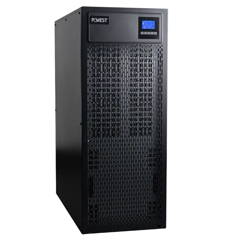 UPS ONLINE bifásica 10kVA / 10000W Powest de 10 kW, vista lateral