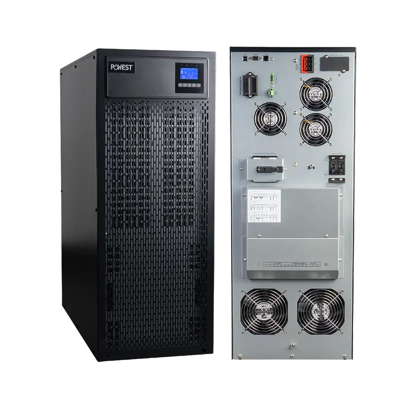 UPS ONLINE bifásica 10kVA / 10000W Powest de 10 kW, detalle de conexiones