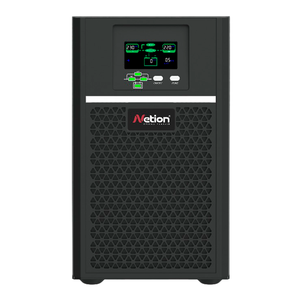 UPS online monofásica 2kVA / 2000W · Serie AW Netion de 2 kW, vista frontal