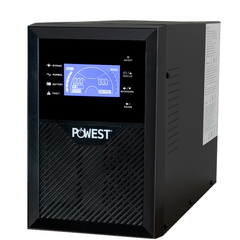 UPS online POWEST 2kVA / 1800W de 1,8 kW, vista posterior