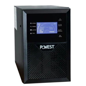 UPS online POWEST 2kVA / 1800W de 1,8 kW, vista frontal