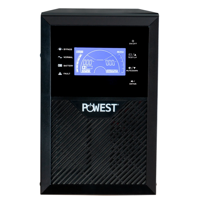 UPS online POWEST 2kVA / 1800W de 1,8 kW, detalle de conexiones