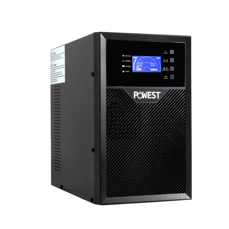 UPS online POWEST 3kVA / 2700W de 2,7 kW, vista posterior