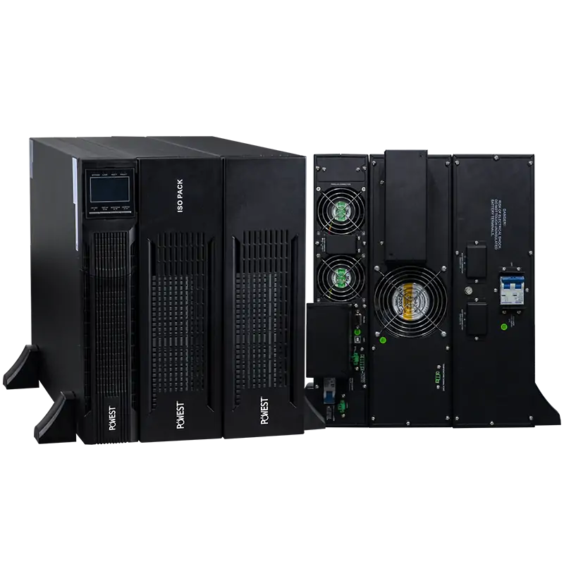 UPS ONLINE RACK bifásica 10kVA / 10000W Powest de 10 kW, pantalla y controles