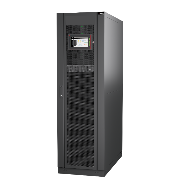 UPS online trifásica 100kVA / 100kW · Serie AW Netion de 100 kW, vista frontal
