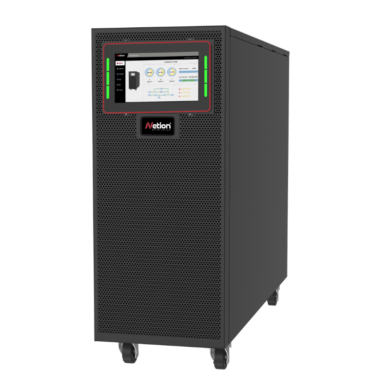 UPS online trifásica 30kVA / 30kW · Serie AW Netion de 30 kW, vista lateral