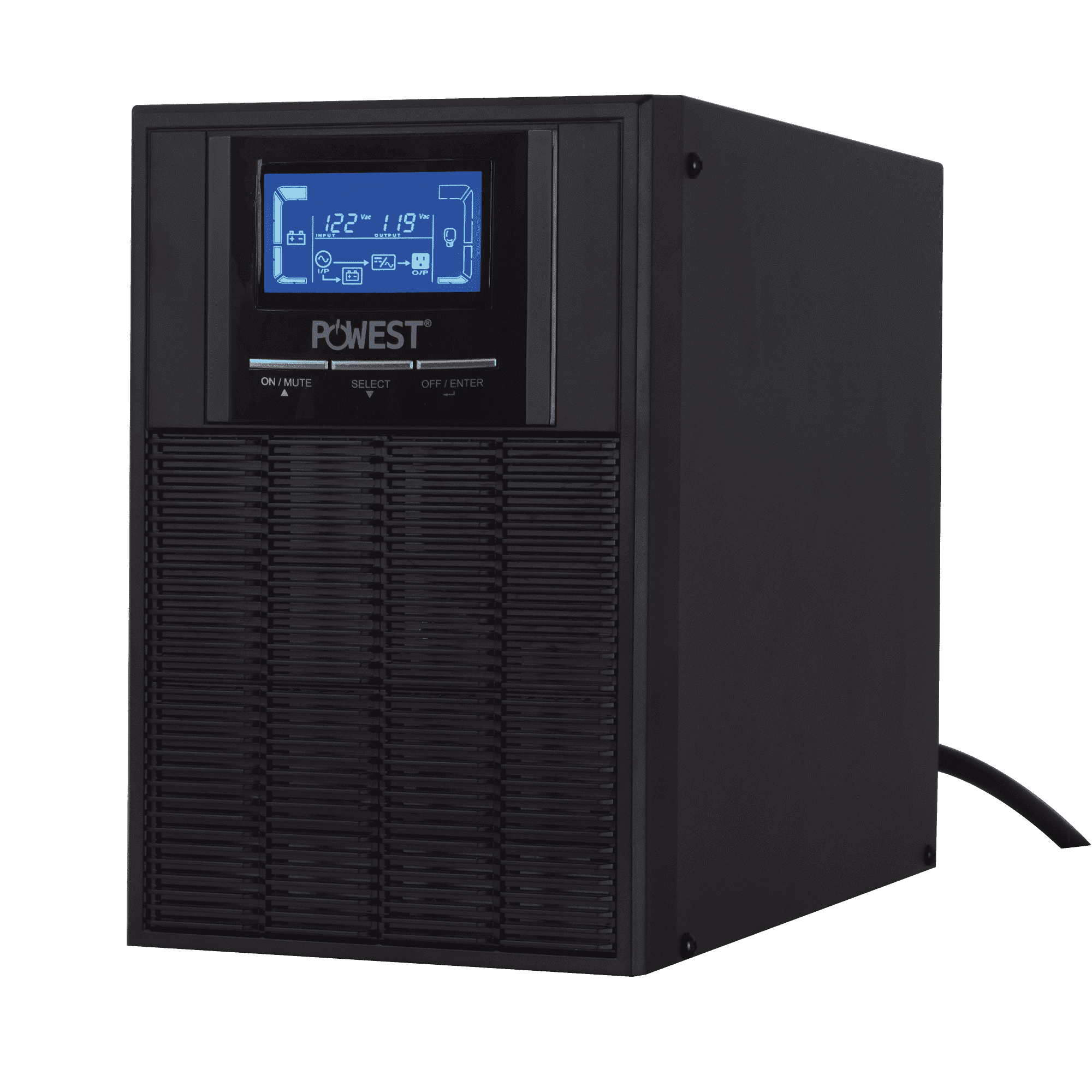UPS online WINNER 1kVA / 900W Powest de 900 W, vista lateral