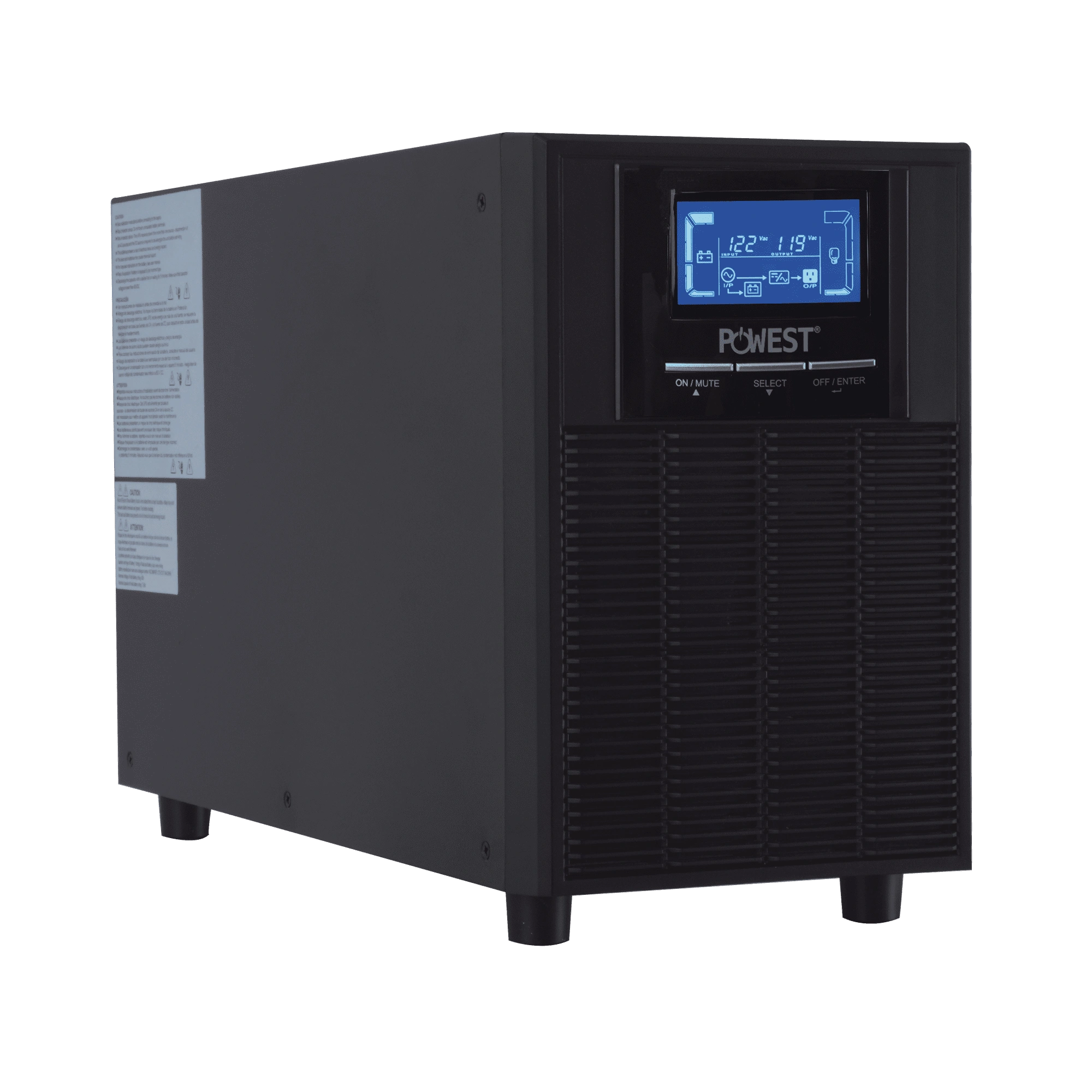 UPS online WINNER 2kVA / 1800W Powest de 1,8 kW, vista frontal