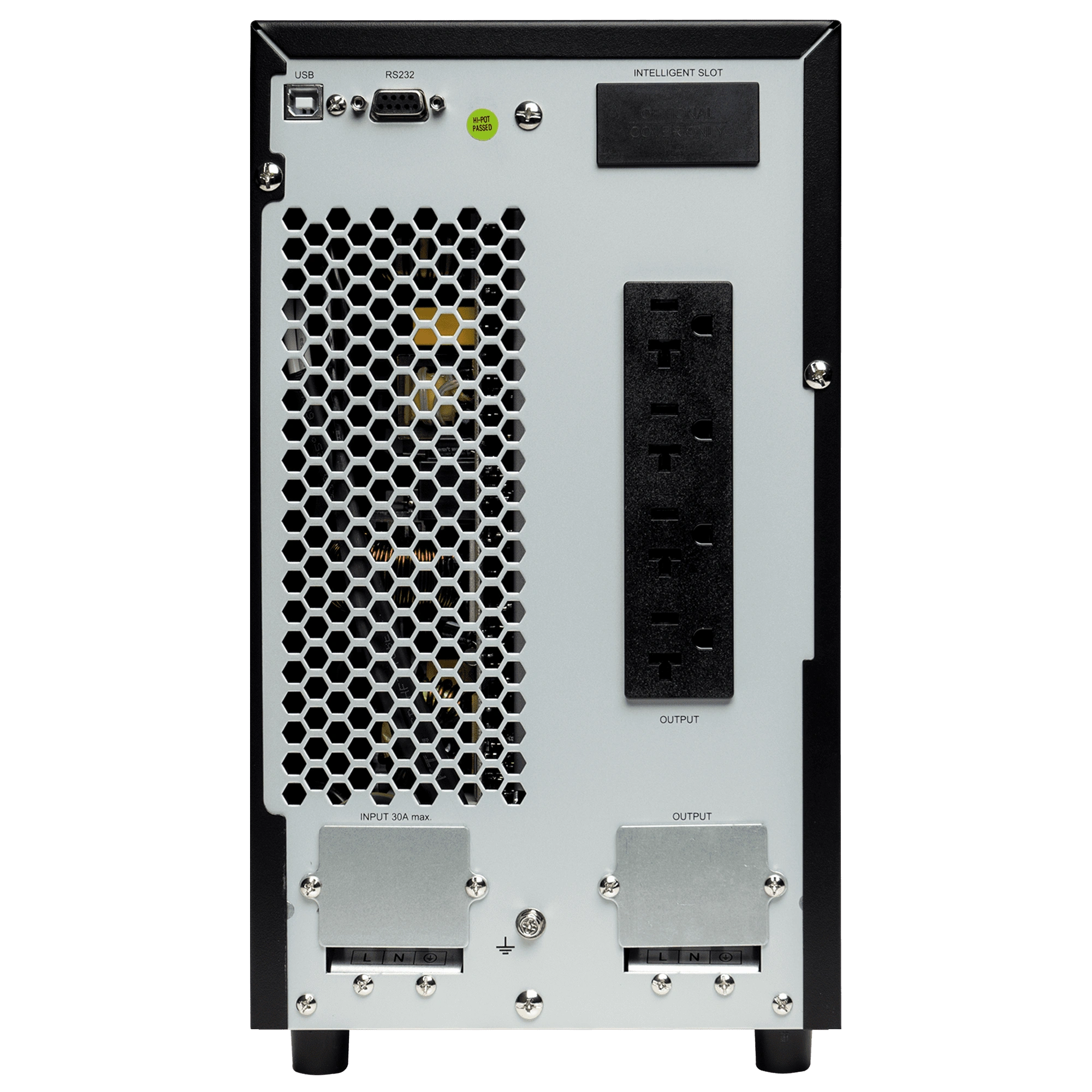 UPS online WINNER 3kVA / 2700W Powest de 2,7 kW, vista posterior