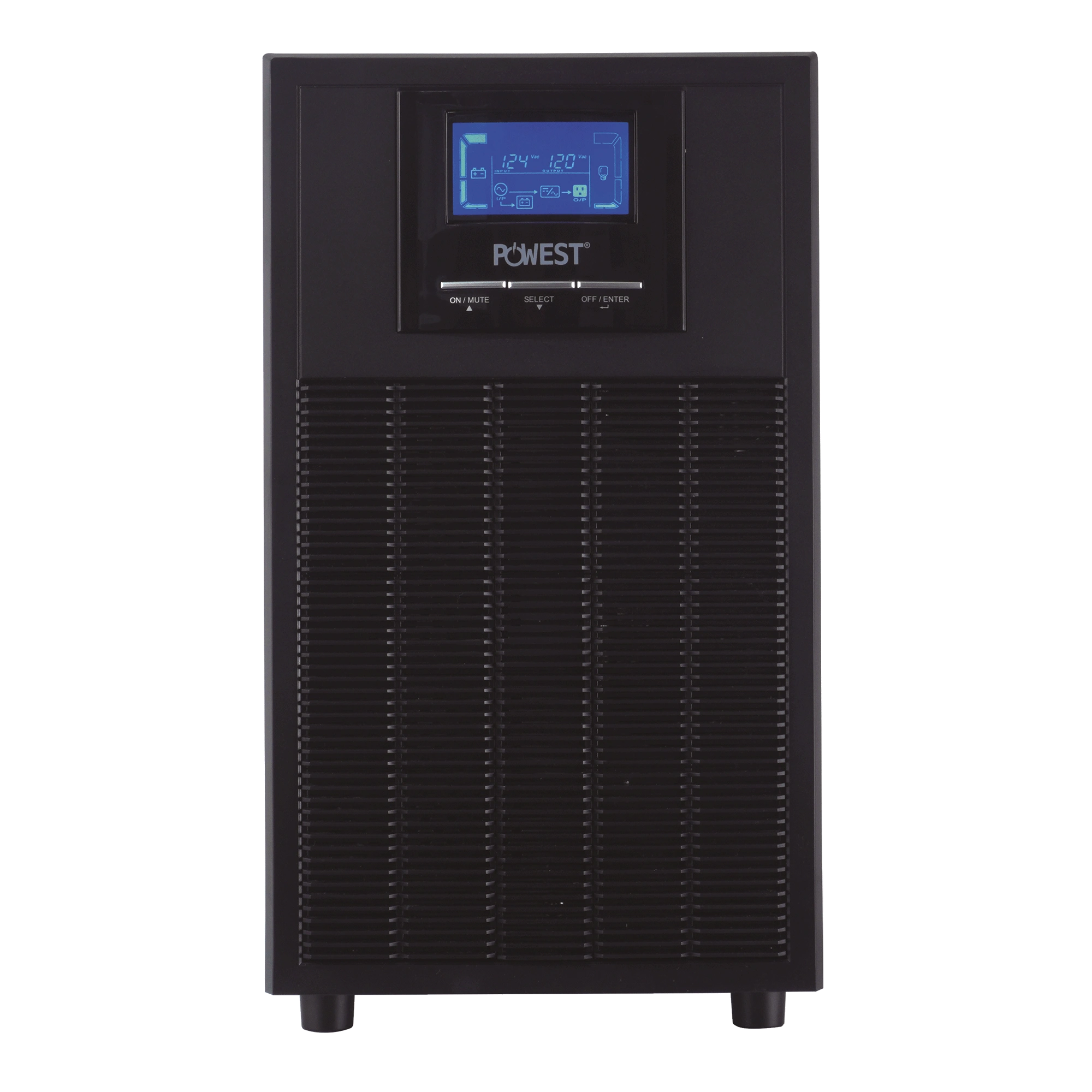 UPS online WINNER 3kVA / 2700W Powest de 2,7 kW, detalle de conexiones