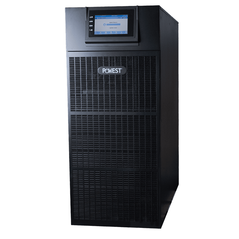 UPS trifásica Powest EA9960 · 60kW de 60 kW, vista posterior