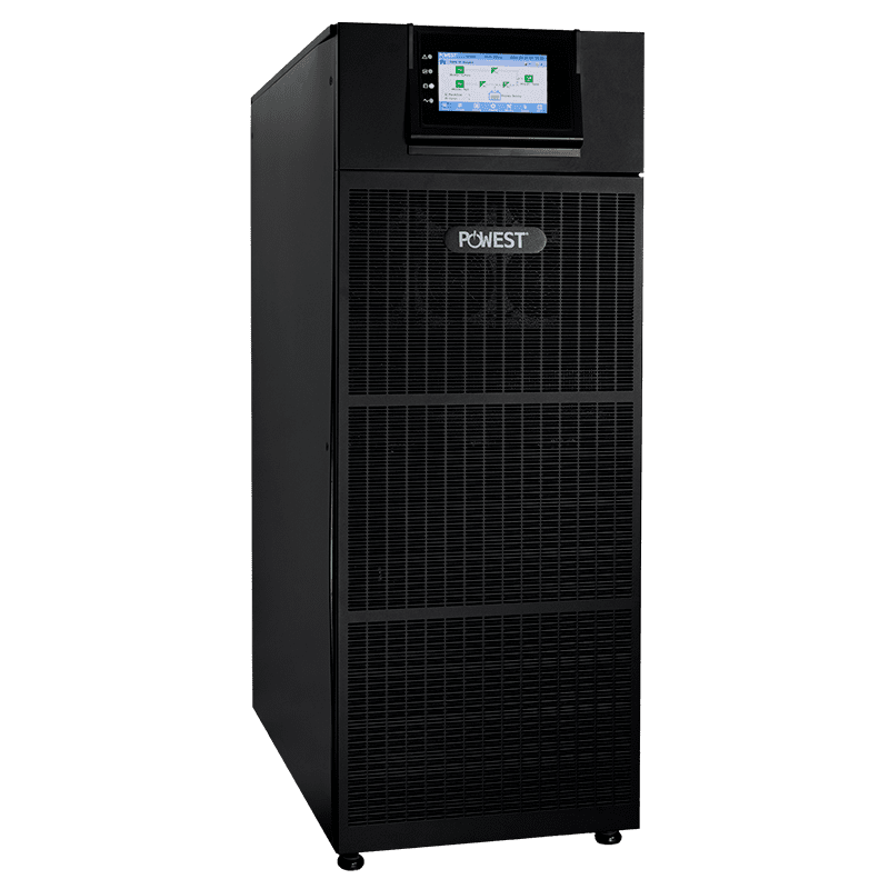 UPS trifásica Powest HV 3300 · 300kVA de 300 kW, vista frontal